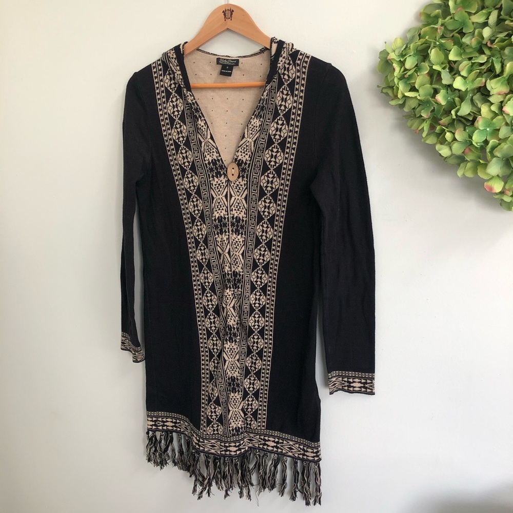 Lucky Brand Aztec long cardigan
